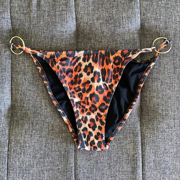 NEW Topshop Leopard Print Bikini Bottom - Picture 1 of 4
